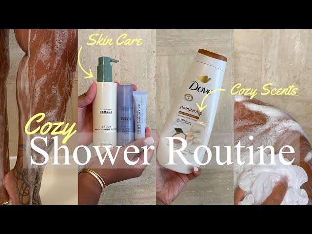 MY FALL SHOWER ROUTINE| Cozy scents, BODY CARE, HYGIENE TIPS, SILK PRESS, & SKIN CARE