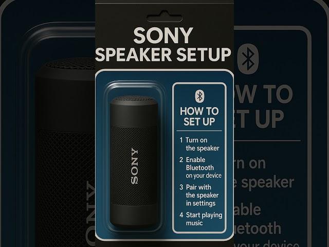 How to setup Sony SRS-XB100 Speaker