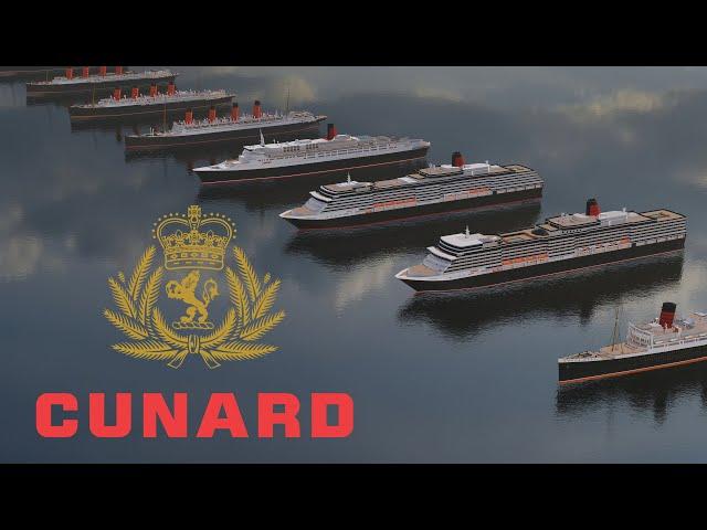 CUNARD Fleet Length Comparison (3D)