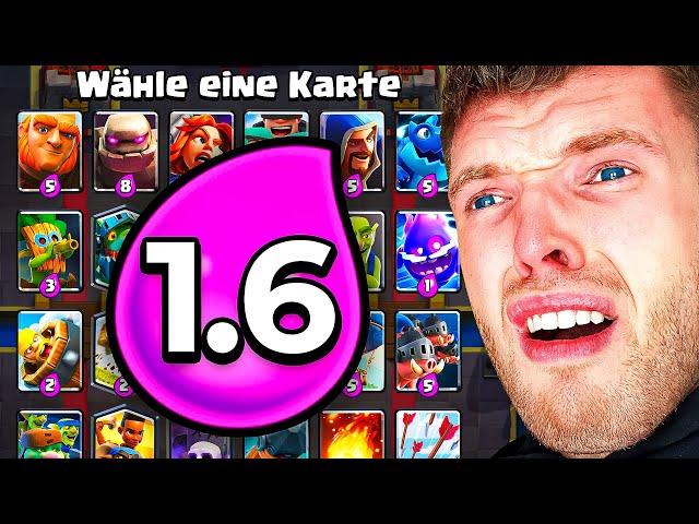 1 STUNDE LANG NUR GÜNSTIGE KARTEN WÄHLEN… (Unmöglich?) | Clash Royale Deutsch