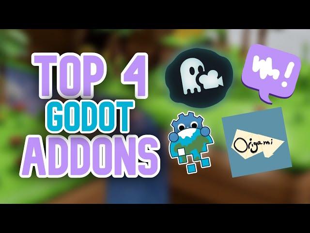 The 4 MUST Have ADDONS for Godot 4