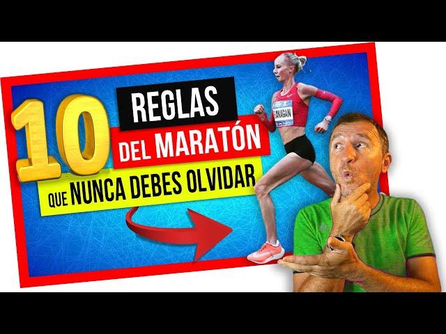  Cómo prepararse para una MARATÓN de 42km:  las 10 REGLAS DE ORO 