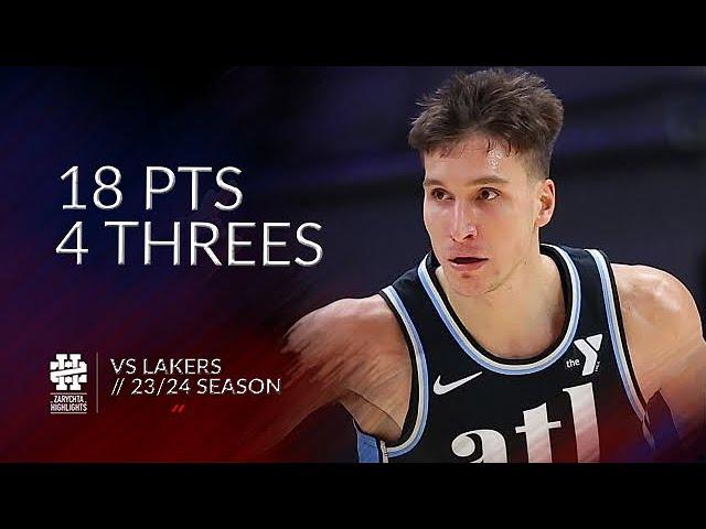 Bogdan Bogdanovic 18 pts 4 threes vs Lakers 23/24 season