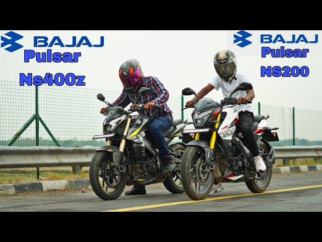 2024 Bajaj Pulsar Ns400z vs Bajaj Pulsar Ns200 || Drag Race || 20,000 rupai de do ish bike ko guy’s