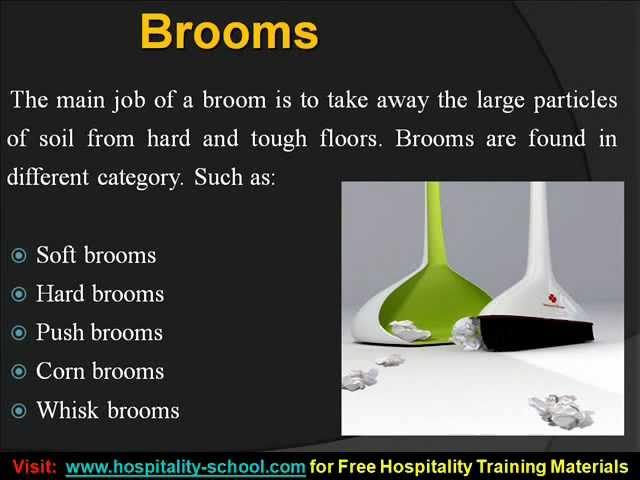 Hotel Cleaning Equipments Training Tutorial