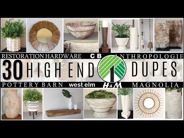 30 HIGH END DOLLAR DUPES | RH  POTTERY BARN  ANTHROPOLOGIE  WEST ELM  MAGNOLIA  H&M HOME