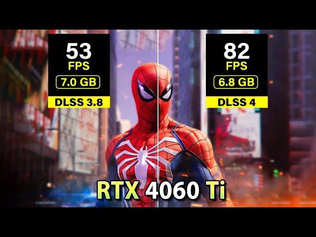 DLSS 4 on RTX 4060 Ti | 8 Games Tested (DLSS Transformer Model)