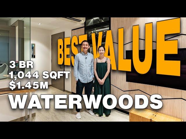 Exploring a $1.45M BEST VALUE 3 Bedroom Condo at Waterwoods | Singapore Property Home Tours