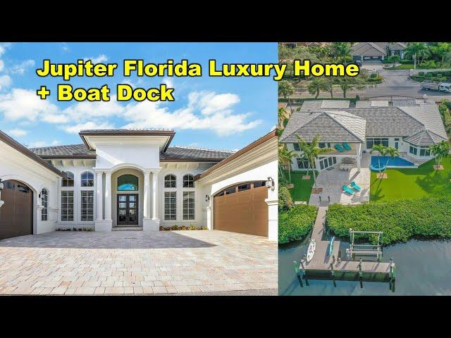 Jupiter Florida Real Estate, Spectacular Home with Boat Dock