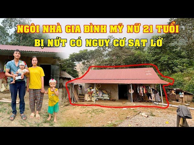 TIN MỚI - CƠN BÃO YAGI ĐÃ LÀM NGÔI NHÀ GIA ĐÌNH MỸ NỮ 21 TUỔI BỊ NỨT VÀ CÓ NGUY CƠ SẠT LỞ RẤT CAO