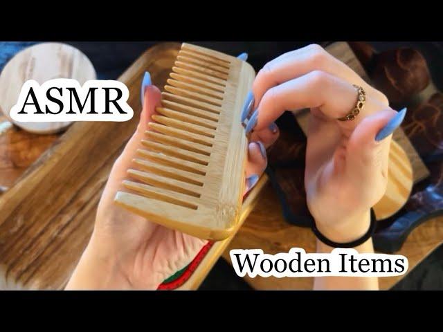 ASMR Tapping & Scratching Wood Items! No Talking🫶