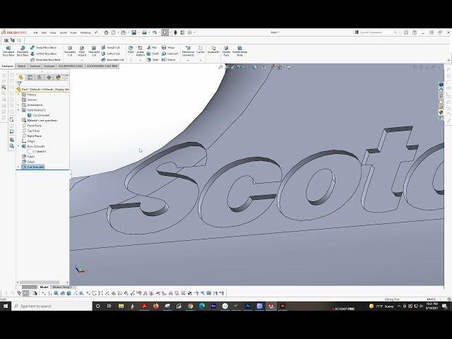 Solidworks:  Emboss or Deboss Logo or texture from Illustrator through Solidworks