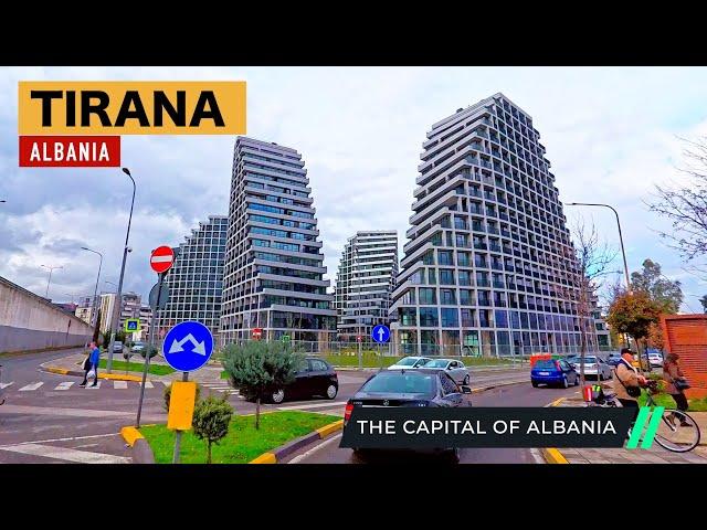 TIRANA, ALBANIA  DRIVING IN TIRANA, THE CAPITAL AND LARGEST CITY OF ALBANIA [4K UHD]