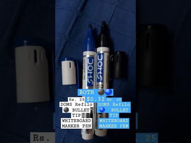 DOMS REFILO BLACK & BLUE WHITEBOARD MARKER PEN Rs. 25 / $0.32