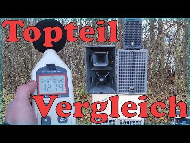 PA Anlagen Topteil-Vergleich | T24N | HK Audio LR115 | Omnitronic AZX 208 | Messvideo | 127dB A