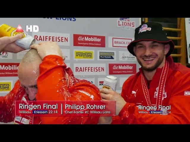 Ringen Willisau Schweizermeister Final gegen Kriessern spannende Szenen und Interview