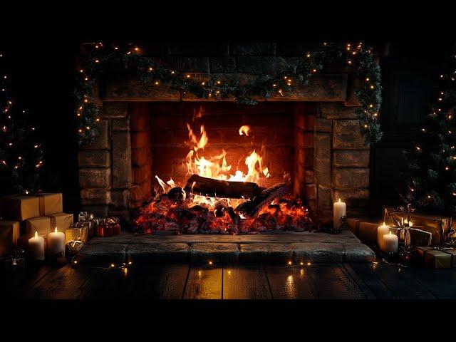 Cozy Fireplace 3 Hrs  Crackling Fire Atmosphere with Burning Logs [No Music]