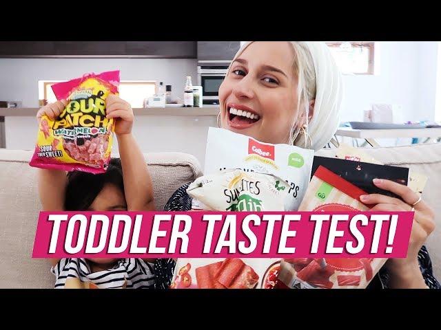 Tasting STRANGE SNACKS With MY 2 YEAR OLD!