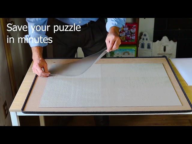 How to Glue 1000 Piece Puzzles Together in Minutes - Frame a Puzzle without Glue?