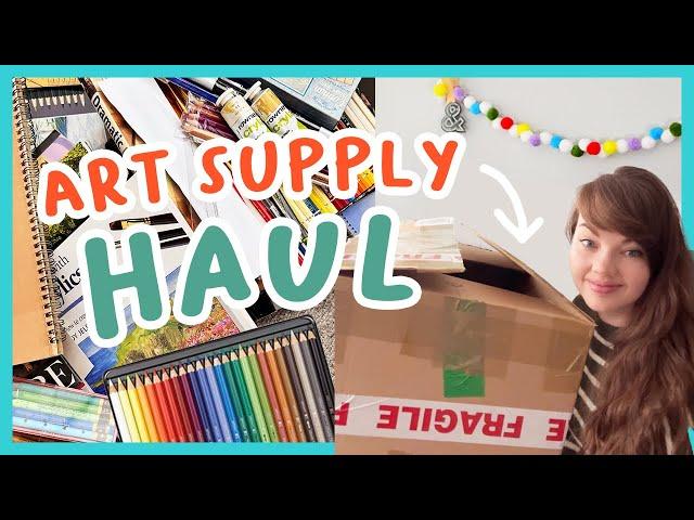 A big art supplies haul... from an auction! 