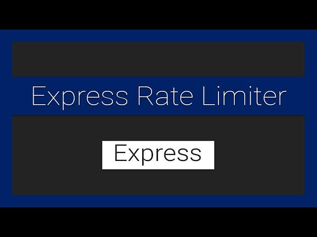 How to Rate Limit an Express App