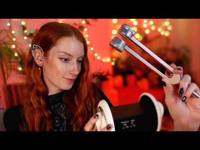 Intense ASMR  Tuning Fork, Tingly Ear Taps & Whispers