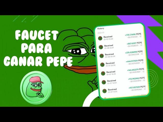 LA MEJOR FAUCET PARA GANAR PEPE SIN LÍMITE