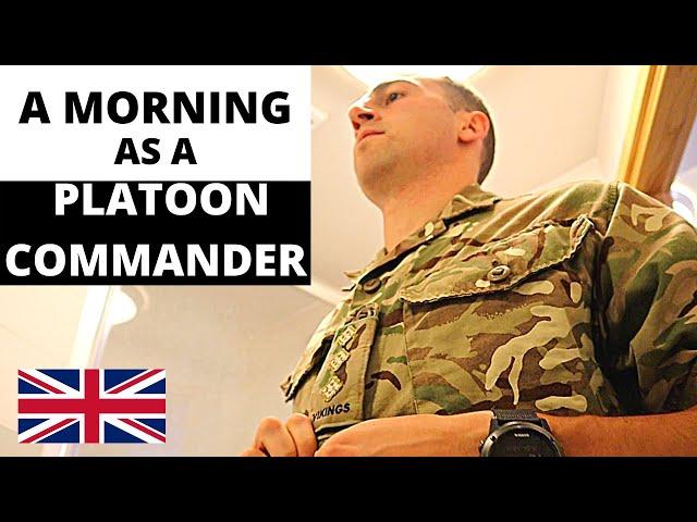 What is a Typical Morning in the Army? | Infantry Platoon Commander
