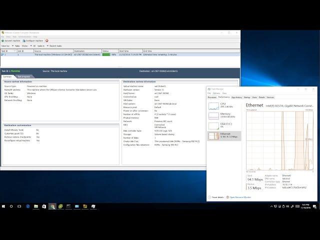 VMware vCenter Converter Standalone 6.1.1 works with ESXi 6.5, virtualizing Windows PCs/VMs for free