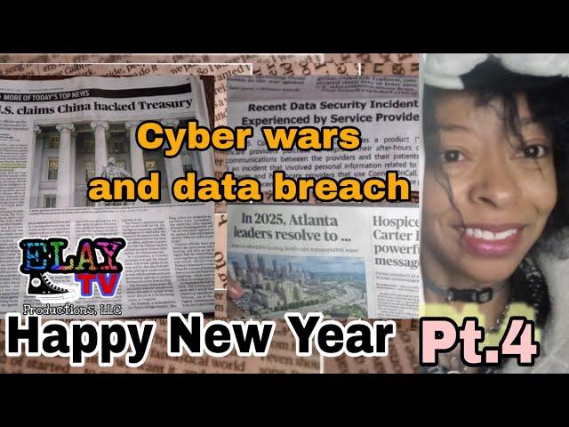 Elay TV Reading the  Atlanta Journal Constitution Jan1 st 2025  pt4  Cyber Security Upkeep