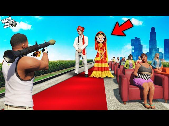 GTA 5 : Franklin Attacked On A Marriage In Los Santos GTA 5