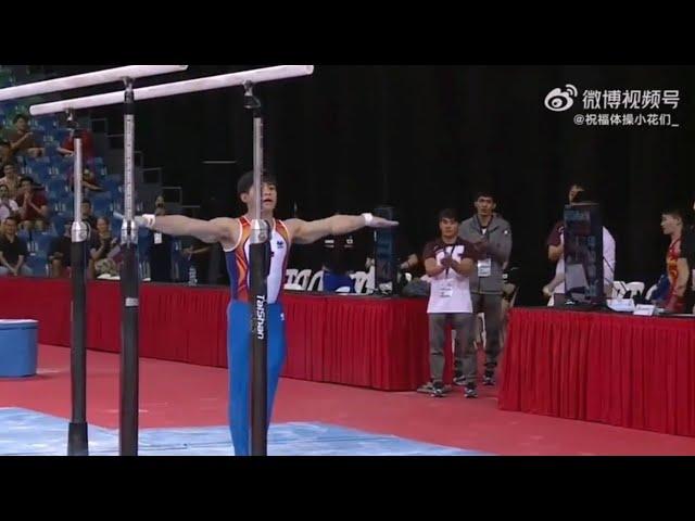 Carlo's Yulo15.266 Parallel Bars Finals (Asian Gymnastics Championship Singapore 2023)