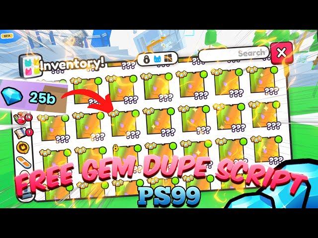 PET SIMULATOR 99 GEM DUPE SHOWCASE | WORKING | FREE | ROBLOX | PS99 | PET SIM 99