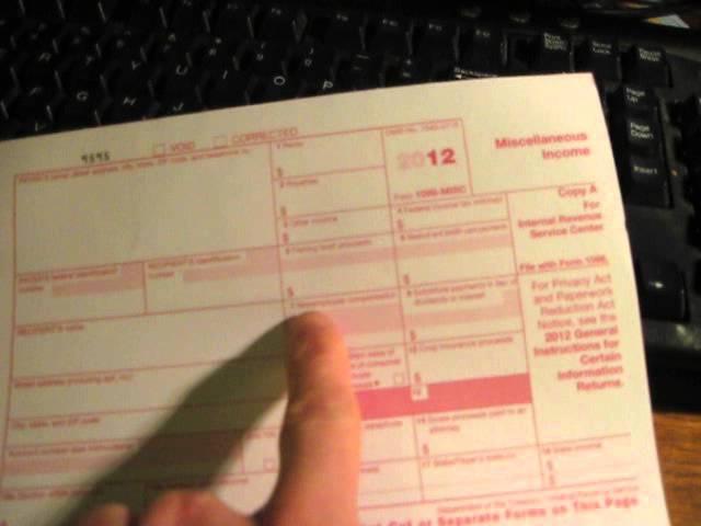 How to fill out an IRS 1099-MISC Tax Form