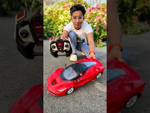 Big Remote Control Car Unboxing And Three Super Heroes Testing