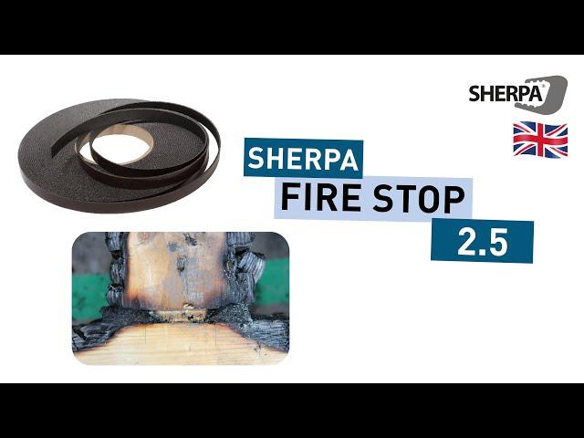 SHERPA Fire Stop 2.5 - The solution for connection joint fire protection in timber construction