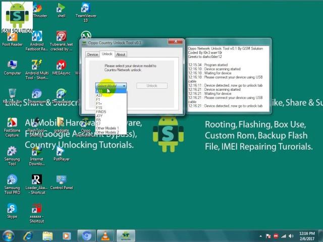 Oppo F1s Network/Country Unlock Guide(Oppo Unlock Tool)By gsm Solution tool