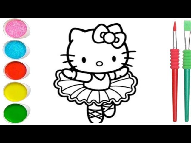 Beautiful Hello Kitty Drawing, Painting & Coloring For Kids and Toddlers_ Child Art#drawing#coloring