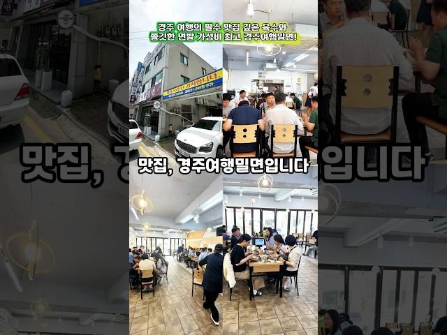 경주 여행의 필수 맛집: 깊은 육수와 쫄깃한 면발, 가성비 최고 경주여행밀면! #경주맛집 #경주여행 #경주가볼만한곳 #경주밀면 #koreafood #맛집 #koreafood