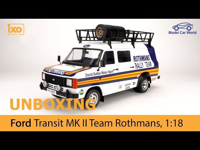 IXO Unboxing 1:18 Ford Transit MK II Team Rothmans