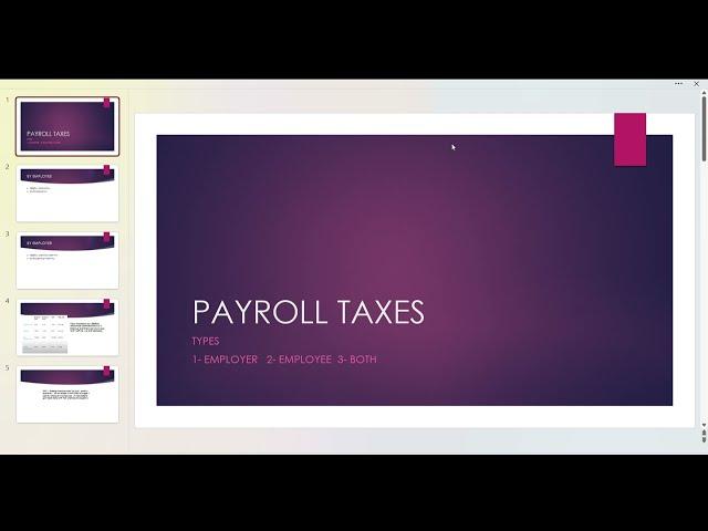 Payroll and US Payroll Taxes