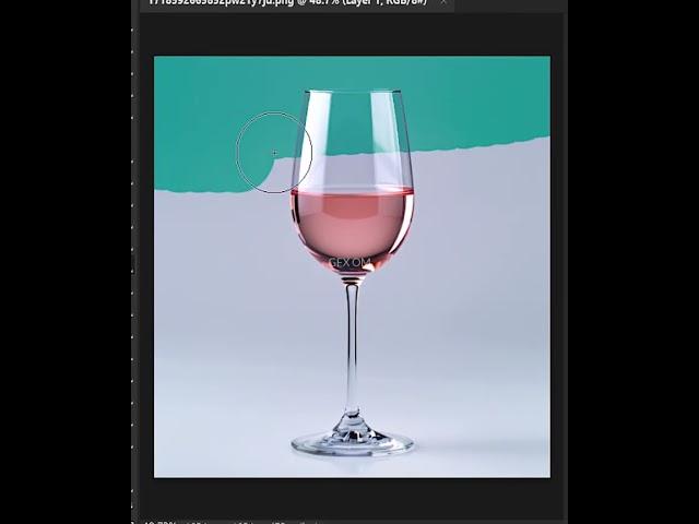 how to remove transparent glass background easily using photoshop 2024