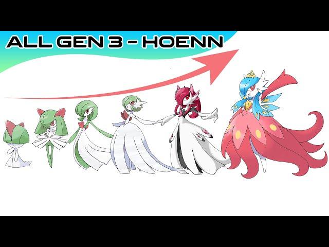 How To Evolve All Gen 3 Hoenn Pokémon & Mega Evolutions | Max S Animation