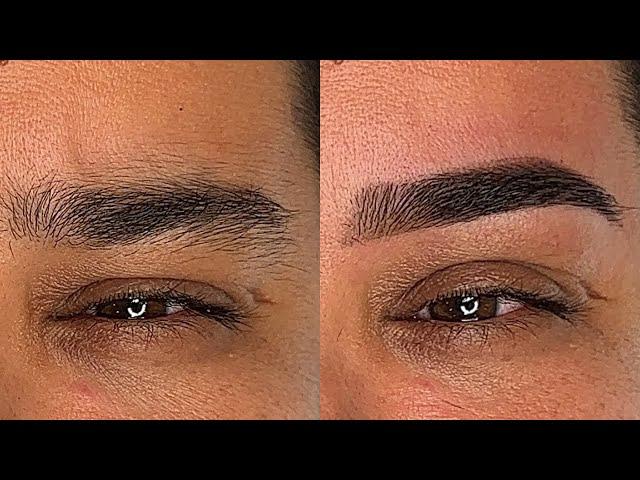 Shaping Thick Eyebrows using Henna