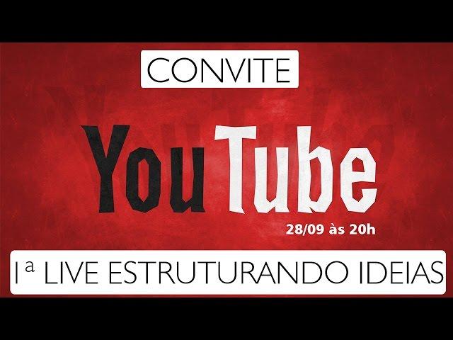 Convite 1º Live do Estruturando Ideias