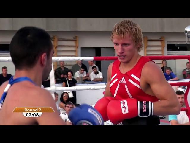 The light-welterweight (64 KG) bout. Arturs Ahmetovs (LAT) VS. Maxim Akopov (RUS)