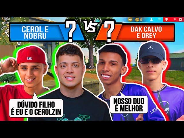 FARPAÇÃO NO 2V2 COM A VISÃO DOS 4! CEROL e NOBRU FIZERAM DUPLA CONTRA DREY E DAK CALVO!