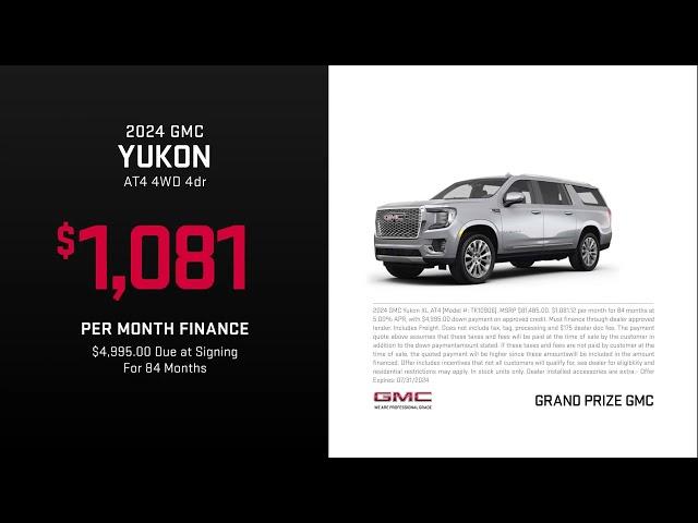 GMC Yukon 07/04/2024 4022343