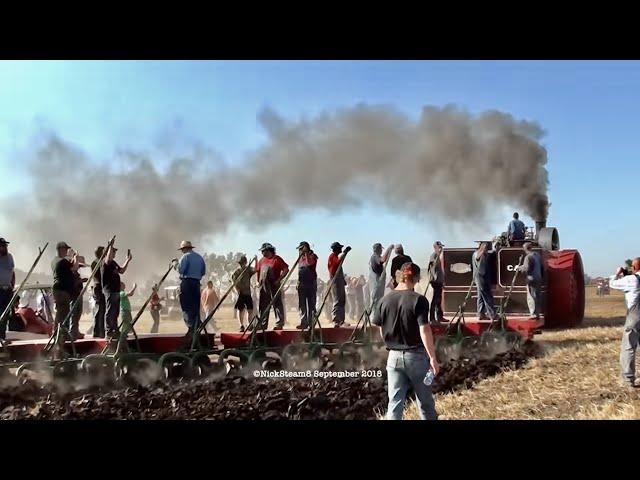 First Plowing Kory Anderson Case 150 HP Road Locomotive Steam Engine James Valley Threshers 2018