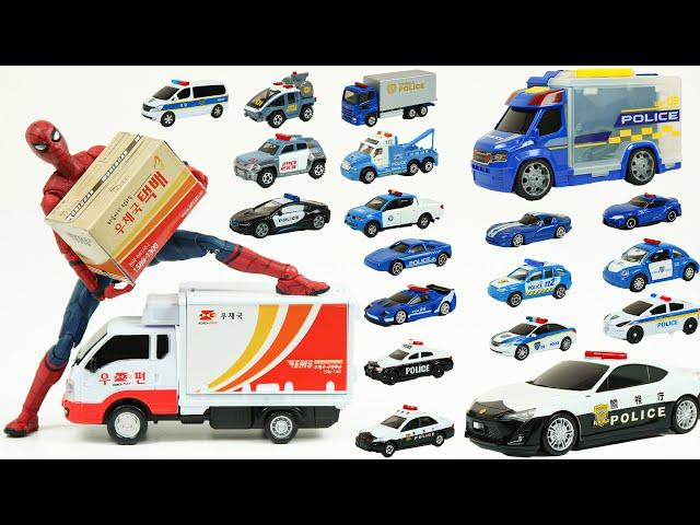 도둑잡아라! 월드카 토미카 경찰차 장난감이 총출동 했어요! Stop thief! Police car toy play